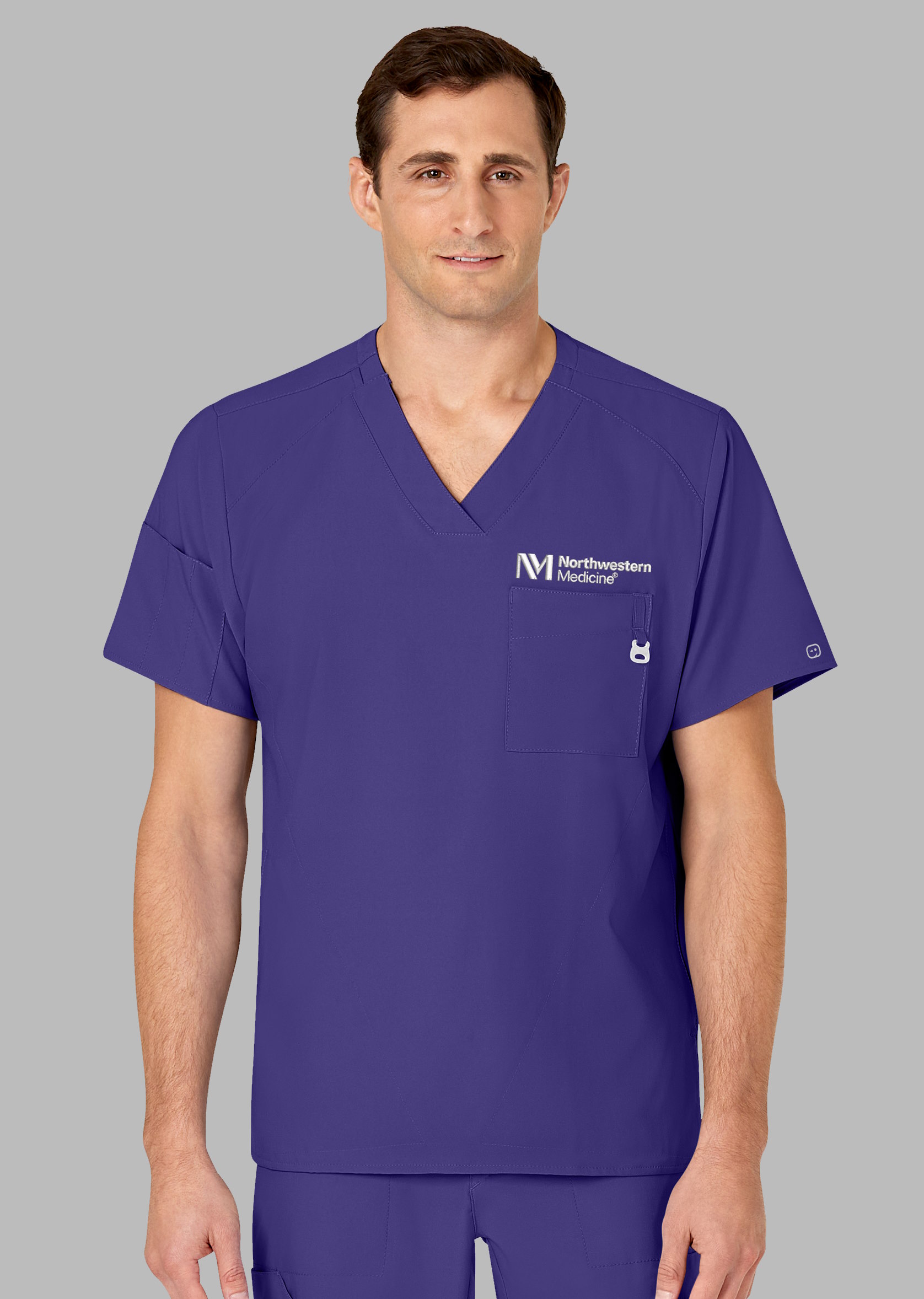 Men's V-Neck Scrub Top