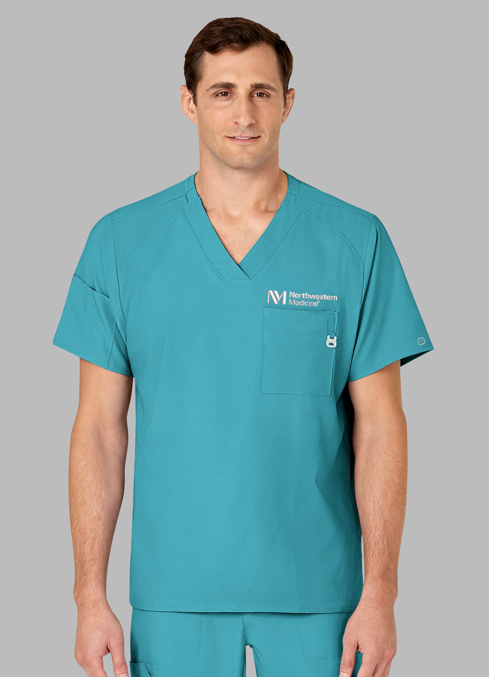 Men's V-Neck Scrub Top