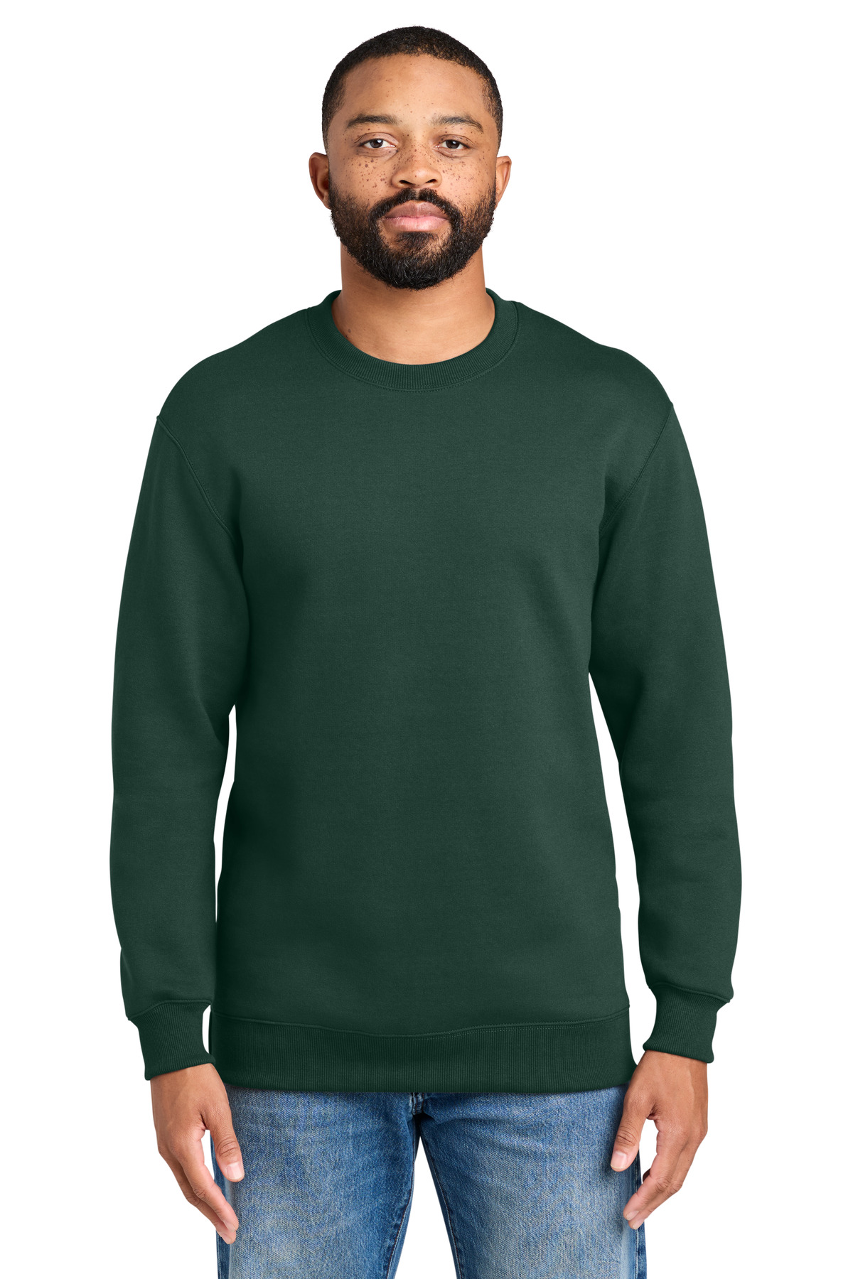 Port & Co Foundation Fleece Pullover Crewneck Sweatshirt PC107