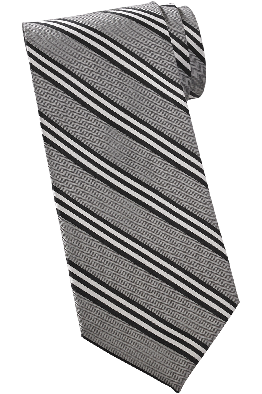 Neckwear Quilted Stripe Tie - 100% Silk QS00