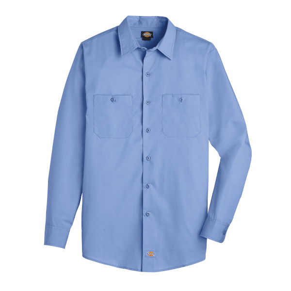 M DOW WORKTECH LS SHIRT LT BLUE LL51LW