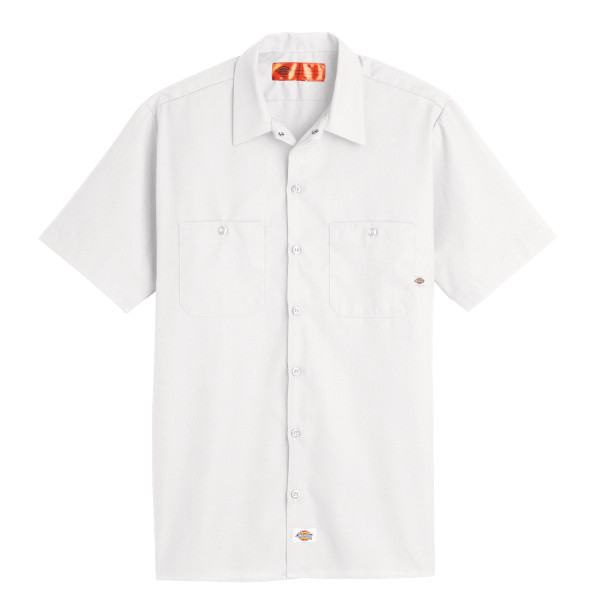 M DOW POPLIN SS SHIRT WH S535WH