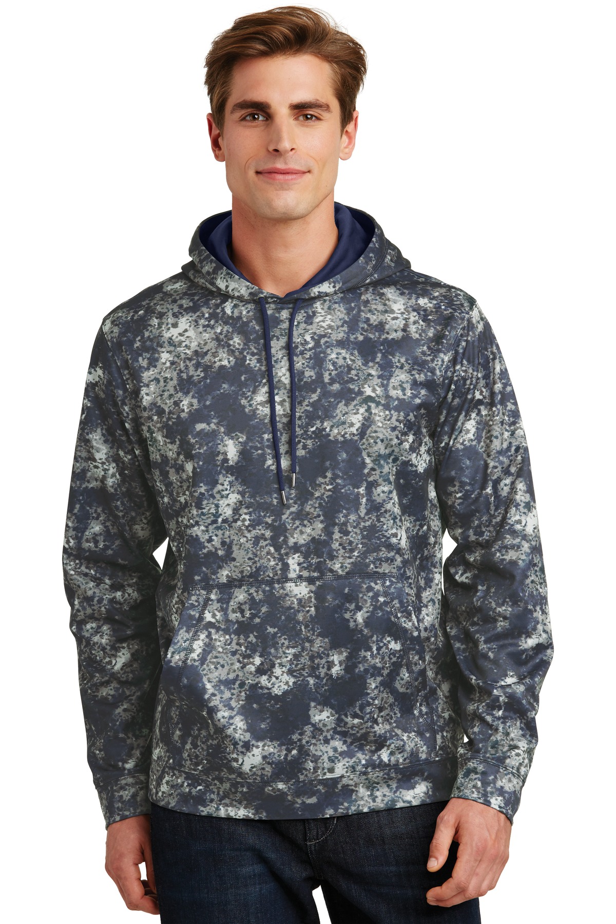 Sport-Tek  Sport-Wick  Mineral Freeze Fleece Hooded Pullover. ST230