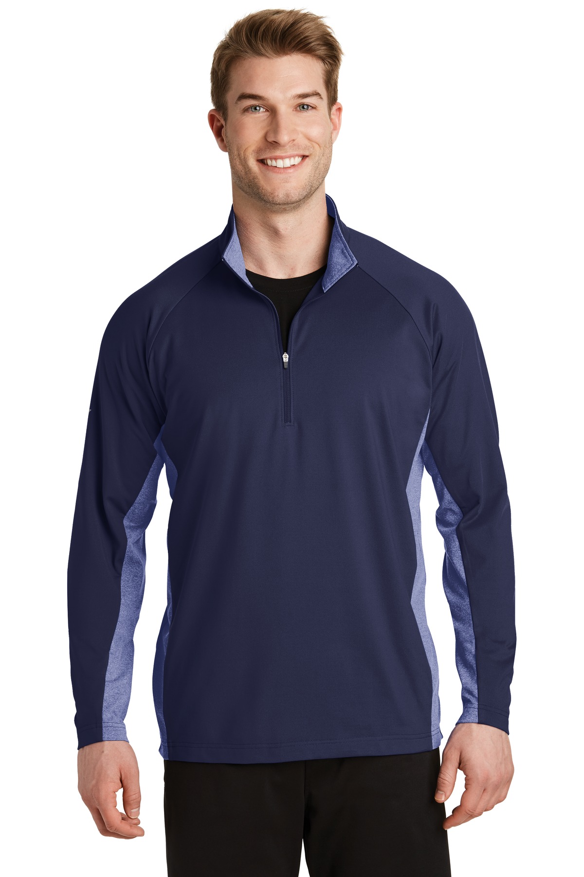 Sport-Tek  Sport-Wick  Stretch Contrast 1/2-Zip Pullover. ST854