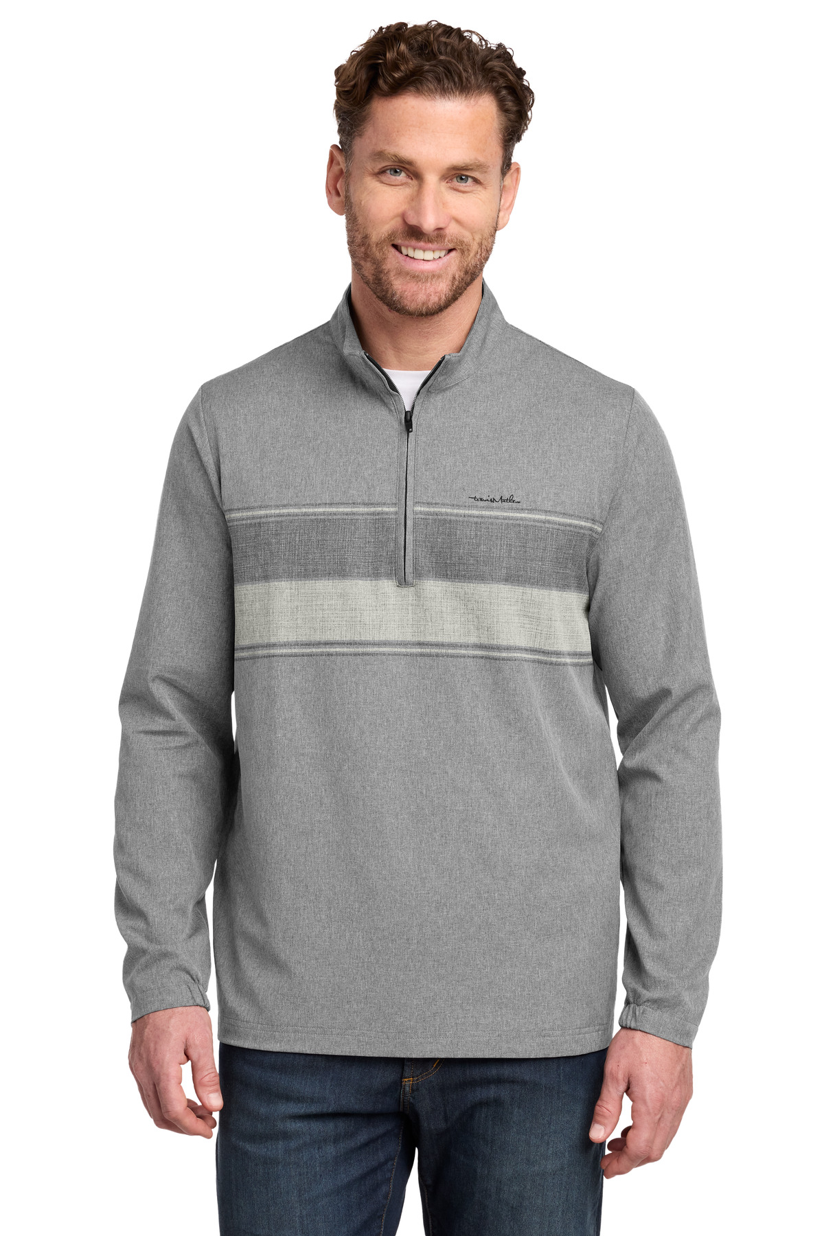 TravisMathew Balboa Chest Stripe Quarter-Zip TM1MZ340