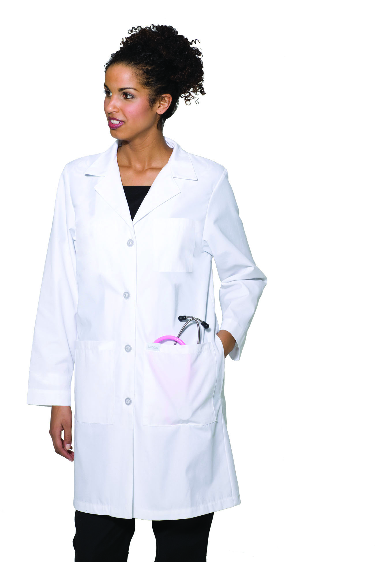 Labcoat With Four Button Closure.  3153