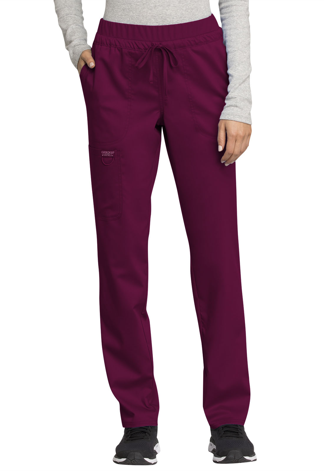 Cherokee Workwear WW Revolution Mid Rise Tapered Leg Drawstring Pant WW105