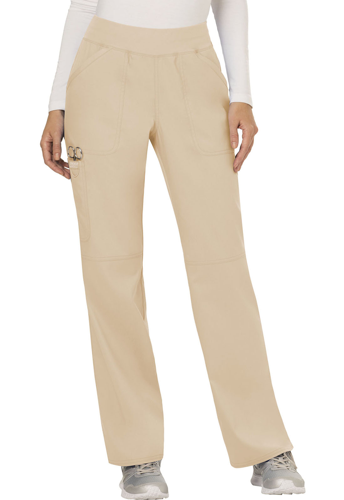 Cherokee Workwear Mid Rise Straight Leg Pull-on Pant - WW110P
