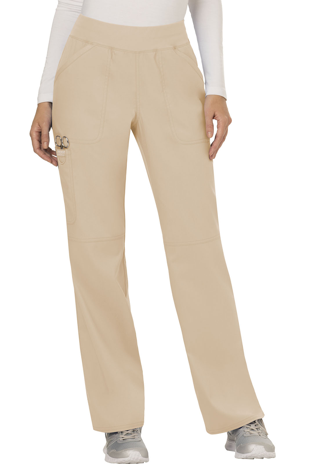 Cherokee Mid Rise Straight Leg Pull-on Pant - WW110