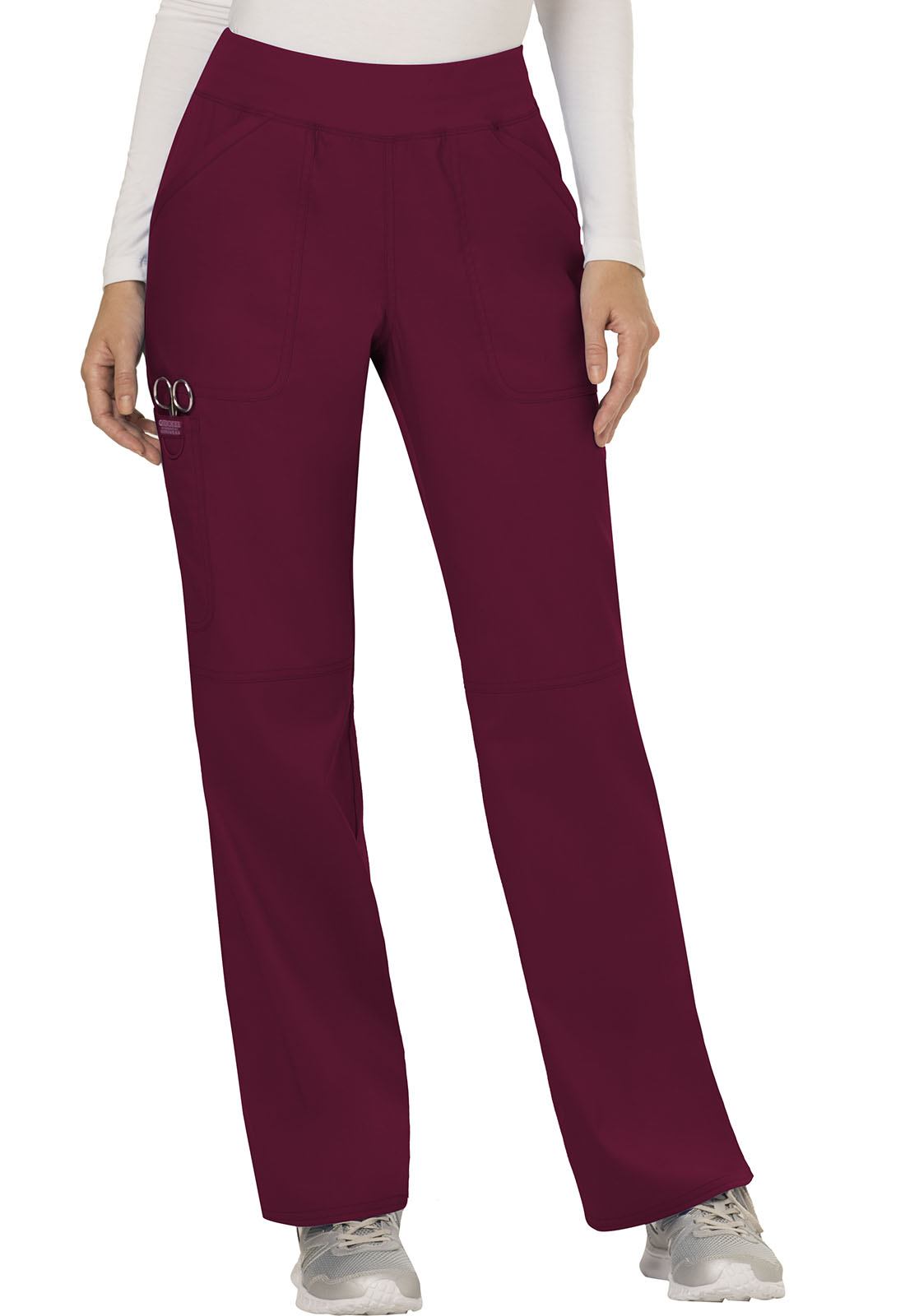 Cherokee Mid Rise Straight Leg Pull-on Pant - WW110