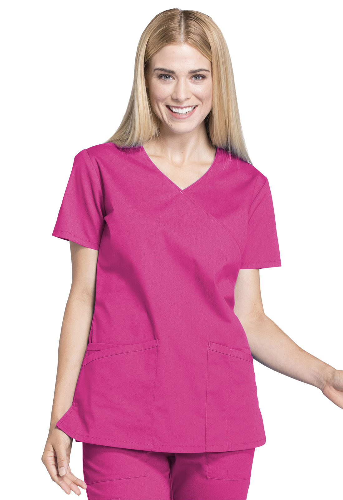 Cherokee WorkWear Mock Wrap Top WW655