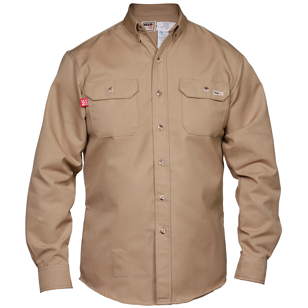FR Long Sleeve Tan GlenGuard Shirt - 288FRG5